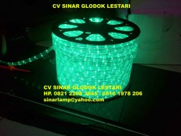 Lampu Selang Led Segi Warna Hijau